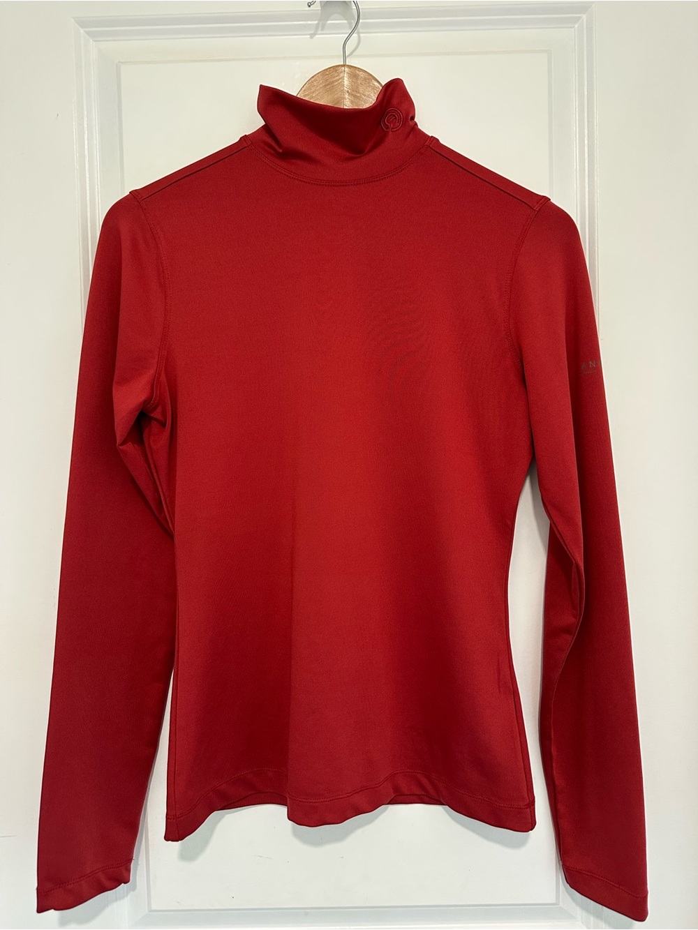 ANKY Technical Casuals Women's Red Long-Sleeve Turtleneck Pullover Equestrian UV